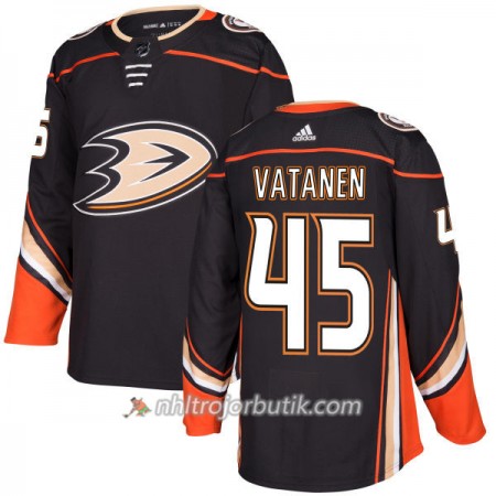 Män Ishockey Anaheim Ducks Tröja Sami Vatanen 45 Adidas 2017-2018 Svart Authentic